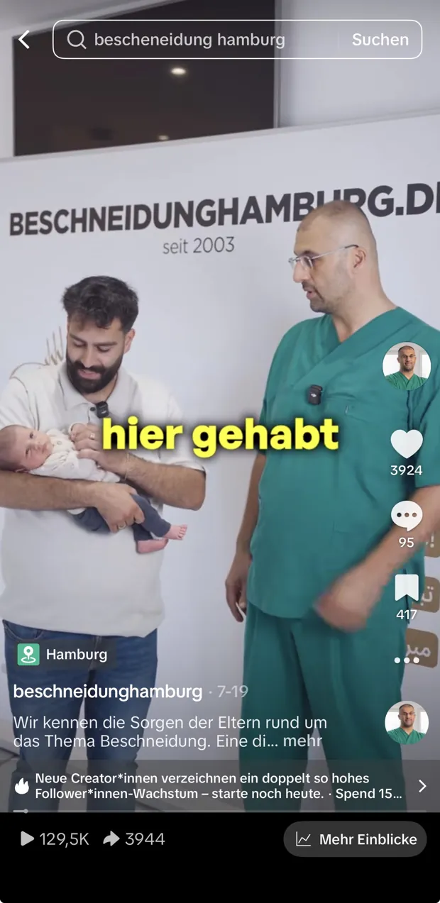 TikTok: Beschneidung Hamburg – wer wir sind
