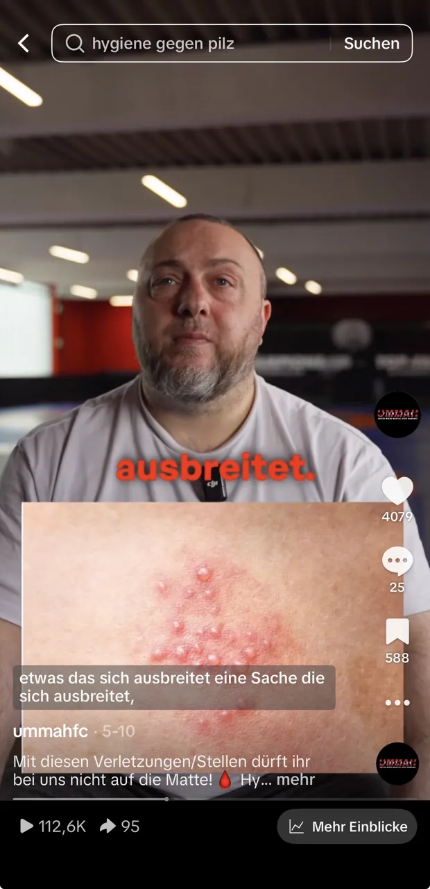 TikTok: Hygiene auf der Matte